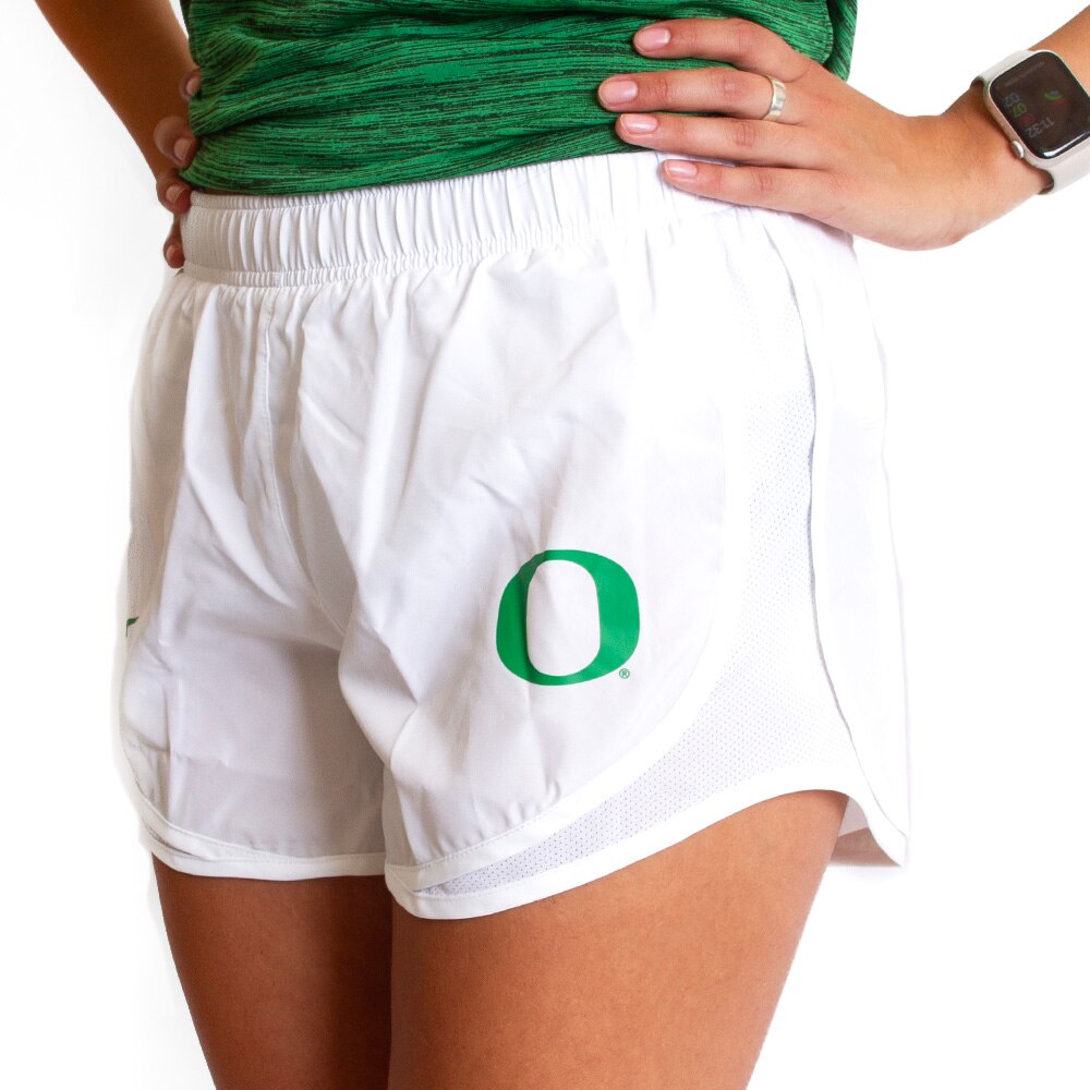 Classic Oregon O, Nike, White, Shorts, Performance/Dri-FIT, Women, Tempo, 763889